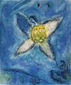 Lithographie Lange au Chandelier en couleurs contemporaine Marc Chagall
